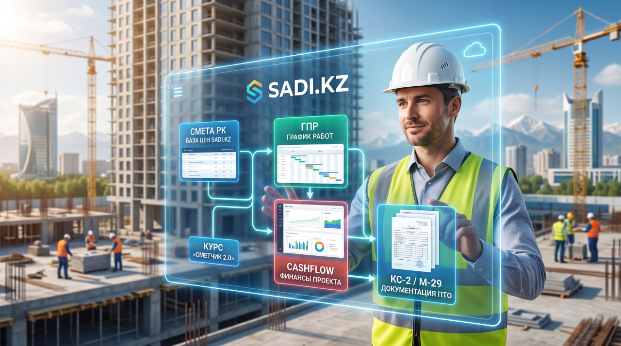 SADI.KZ — Экосистема цифровизации строительства в Казахстане: 